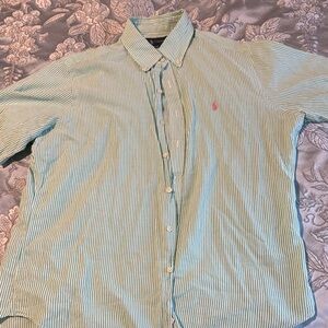 Polo Ralph Lauren Light Green Striped Shirt